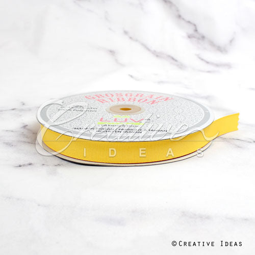 5/8" Grosgrain Ribbon - 50 Yards (Canary)