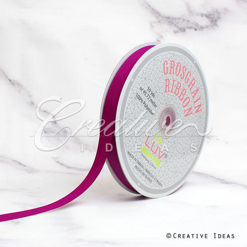 5/8" Grosgrain Ribbon - 50 Yards (Fuchsia)