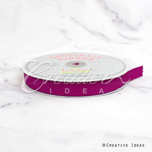 5/8" Grosgrain Ribbon - 50 Yards (Fuchsia)