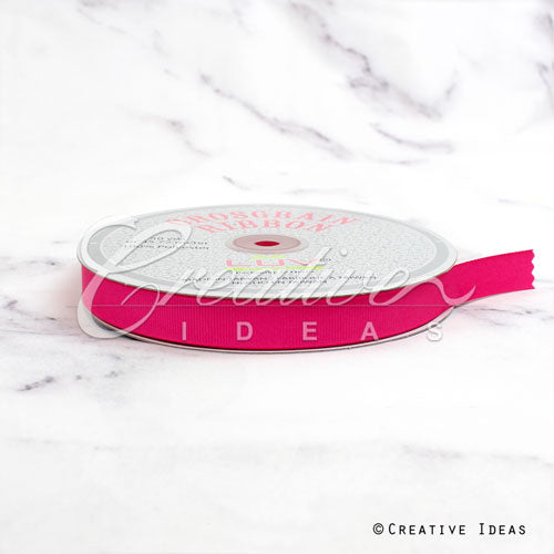 5/8" Grosgrain Ribbon - 50 Yards (Hot Pink)