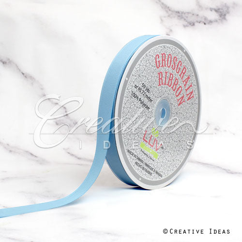 5/8" Grosgrain Ribbon - 50 Yards (Light Blue)