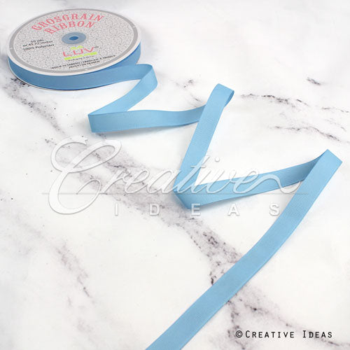 5/8" Grosgrain Ribbon - 50 Yards (Light Blue)