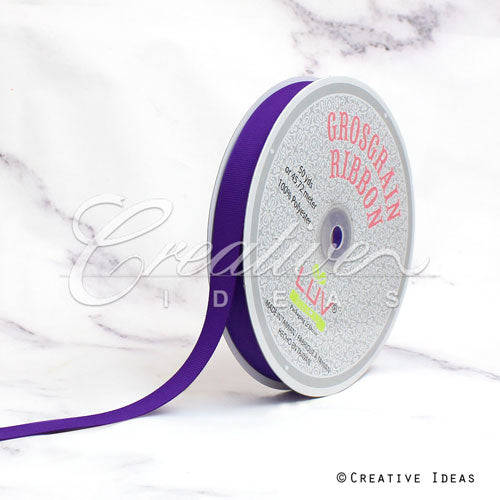 5/8" Grosgrain Ribbon - 50 Yards (Purple)