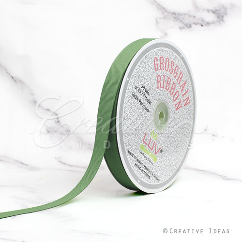 5/8" Grosgrain Ribbon - 50 Yards (Sage)
