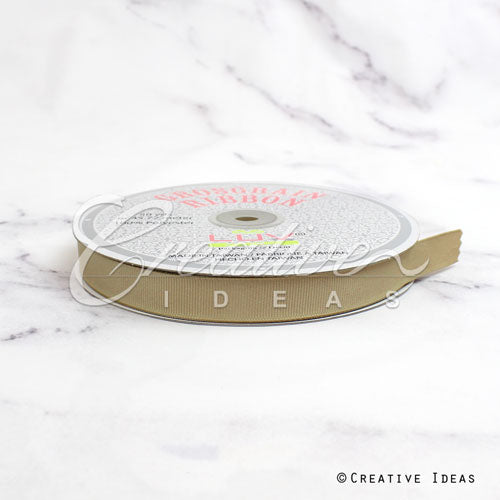 5/8" Grosgrain Ribbon - 50 Yards (Toffee)