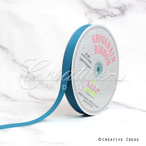 5/8" Grosgrain Ribbon - 50 Yards (Turquoise)
