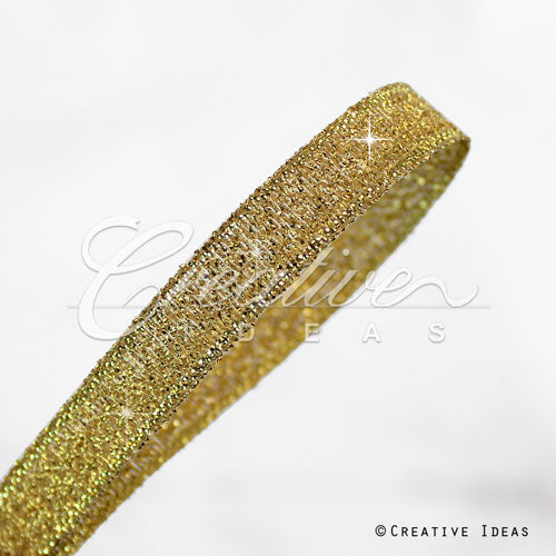 5/8" Metallic Taffeta - 25 Yards (Gold)