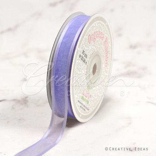 5/8" Organza With Satin Edge Ribbon - 25 Yards (Iris)