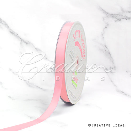 5/8" Single Face Satin-100 Yds (Frost Pink)