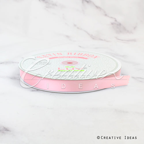 5/8" Single Face Satin-100 Yds (Frost Pink)