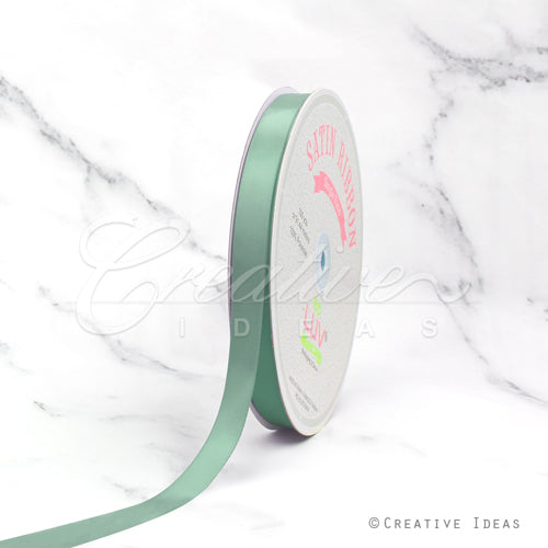 5/8" Single Face Satin Ribbon - 100 Yards (Sage)