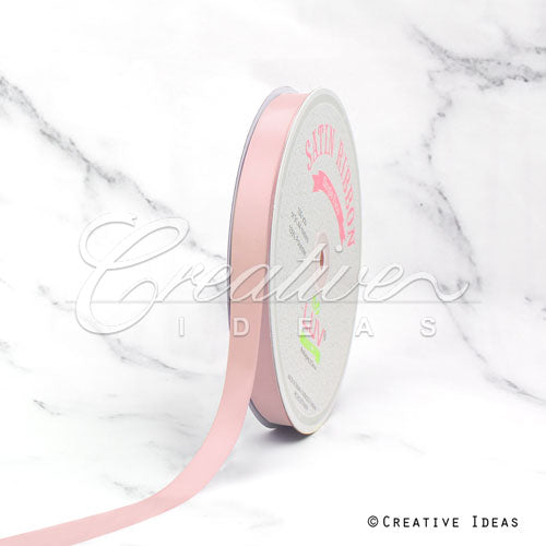 5/8" Single Face Satin Ribbon - 100 Yards (Blush)