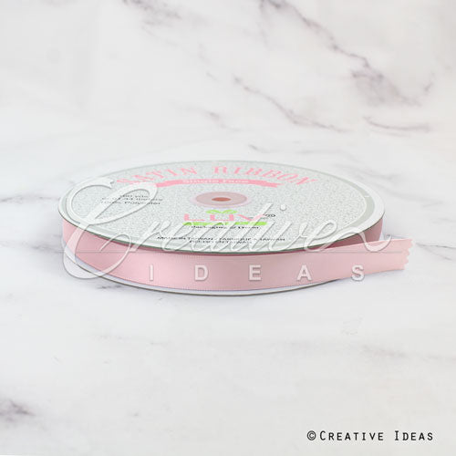 5/8" Single Face Satin Ribbon - 100 Yards (Blush)