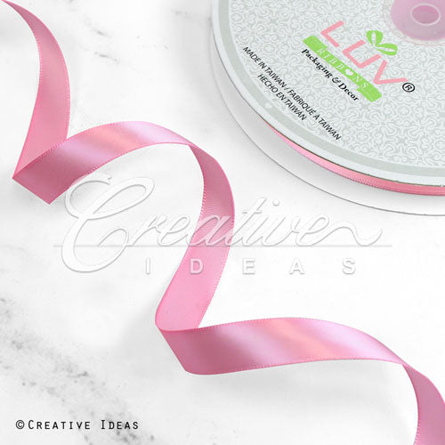 5/8" Single Face Satin Ribbon - 100 Yards (Colonial Rose)