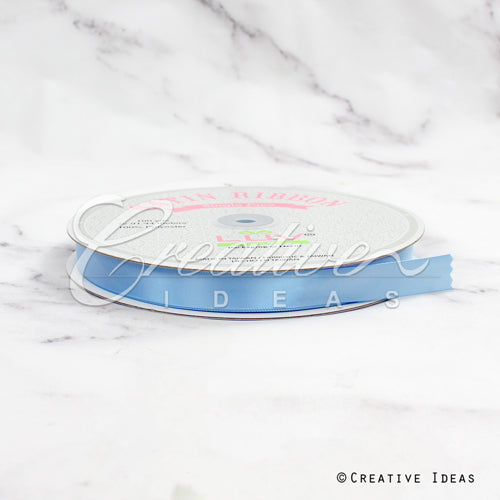5/8" Single Face Satin Ribbon - 100 Yards (French Blue)