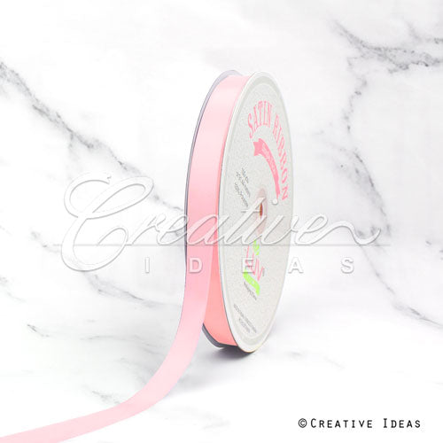 5/8" Single Face Satin Ribbon - 100 Yards (Light Pink)