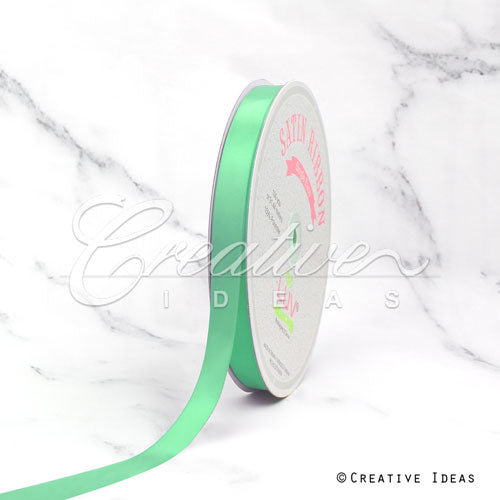 5/8" Single Face Satin Ribbon - 100 Yards (Mint Green)