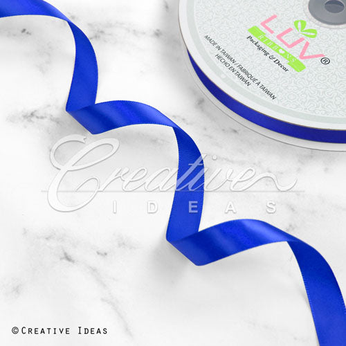 5/8" Single Face Satin Ribbon - 100 Yards (Royal Blue)