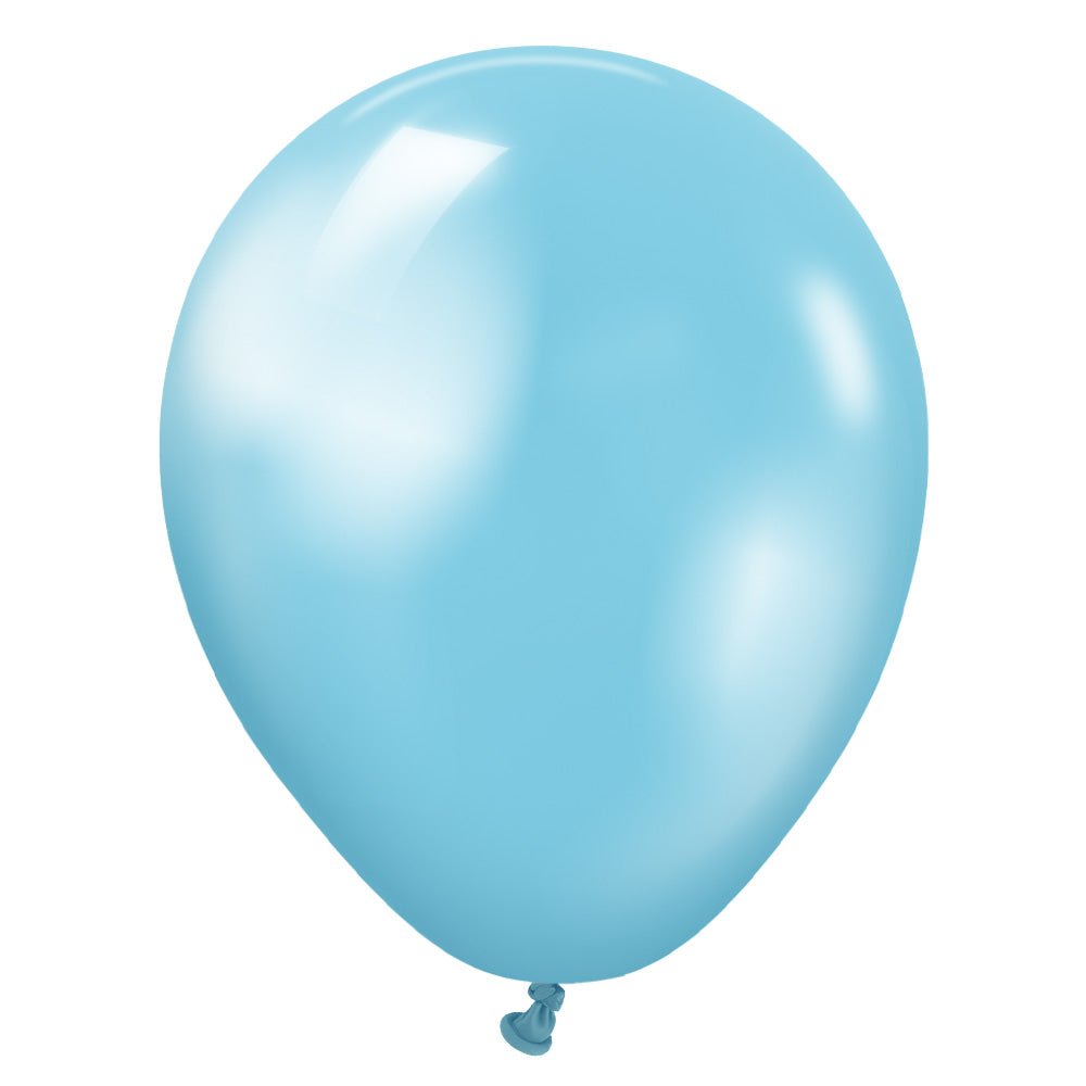 Latex Balloons 5 Inch Kalisan Metallic Pearl Sky Blue