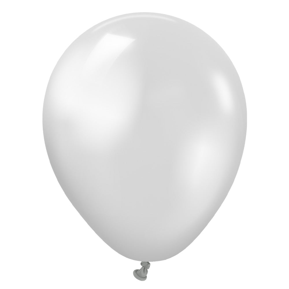 Latex Balloons 5 Inch Metallic Silver