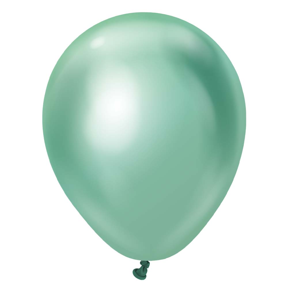 Latex Balloons 5 Inch Mirror Green