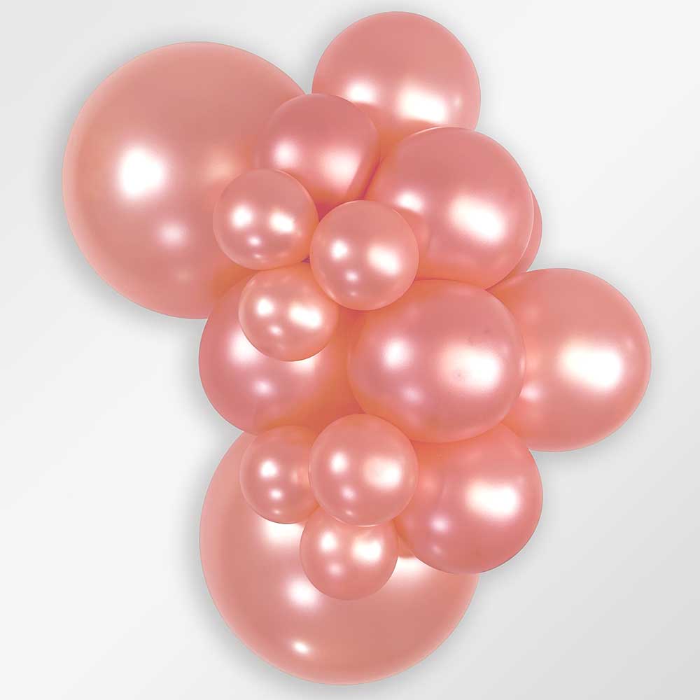 Latex Balloons 5 Inch Metallic Rose Gold