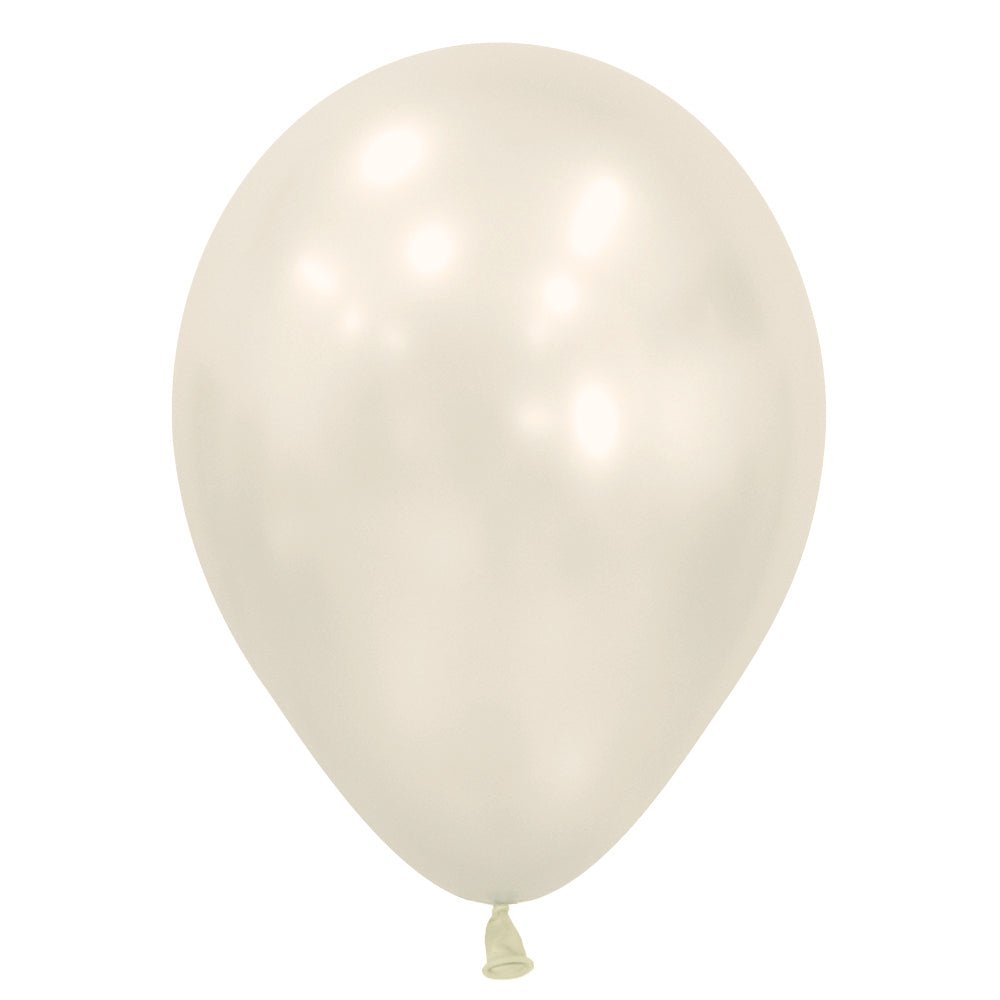 Latex Balloons 5 Inch Sempertex Silk Oyster White