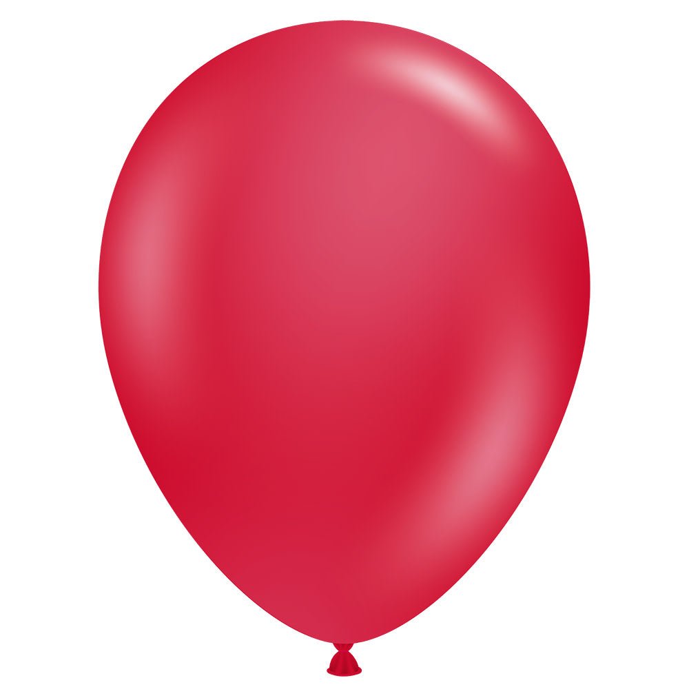 Latex Balloons 5 Inch TUFTEX Metallic Starfire Red