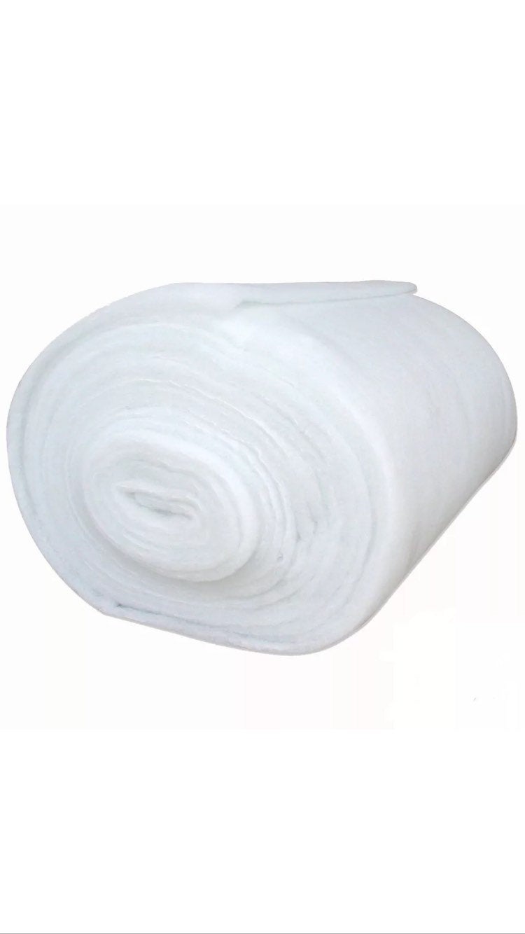 5 Oz Bonded Dacron Polyester Batting Fabric - Upholstery Grade, 48" Width (10 Yards)