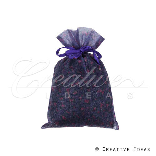 5" X 6.5" Organza Leopard Pouch-Sold By A Dozen Pieces ( 6 Pieces/Inner Pack) (Purple/Fuchsia)