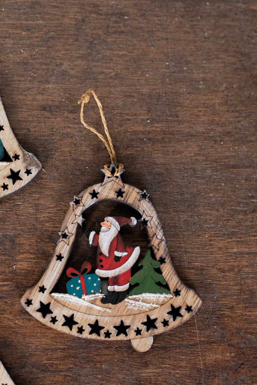 4" Plywood Bell Ornament
