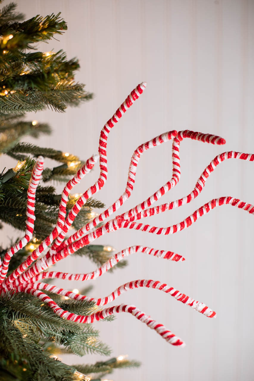 29” Frosty Peppermint Branch Spray