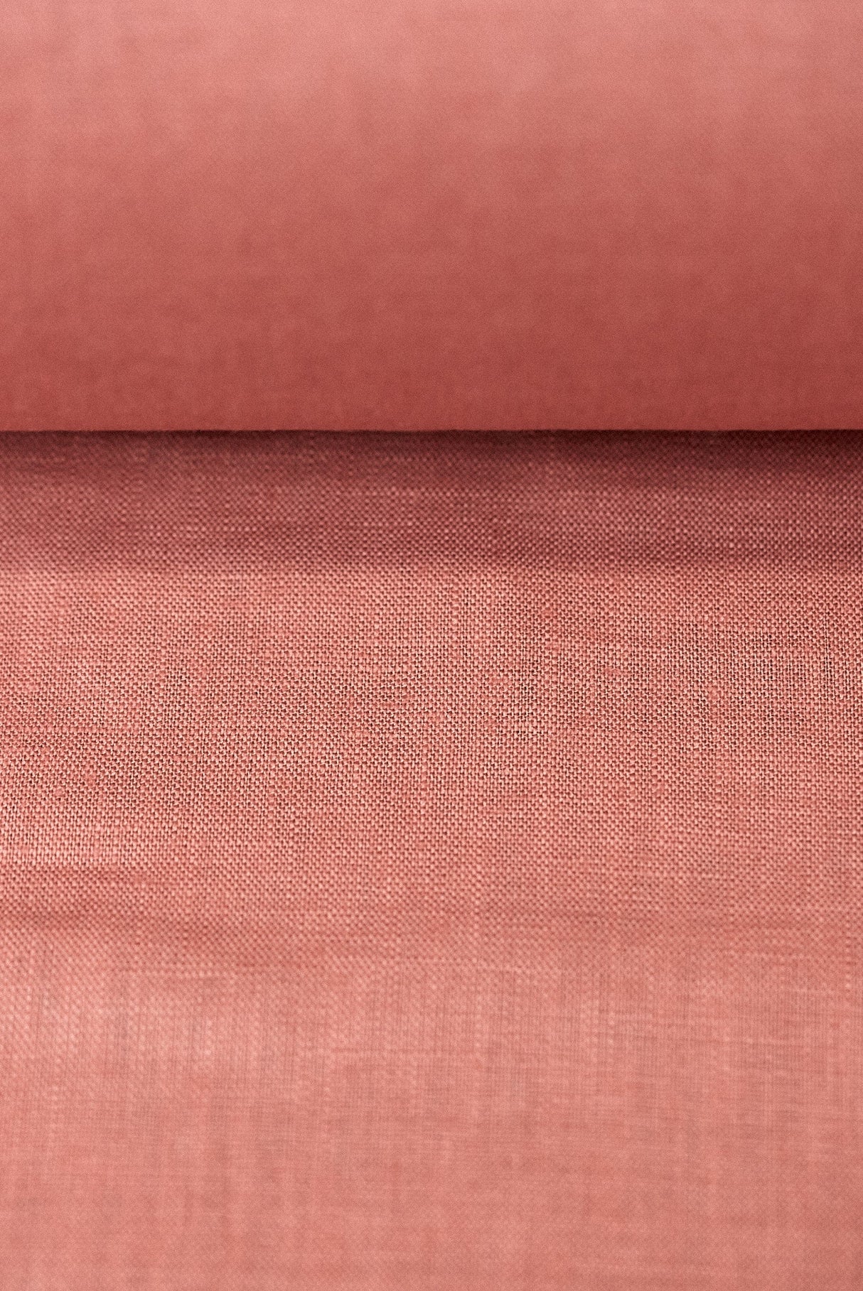 Pure Linen Fabric Light Rust