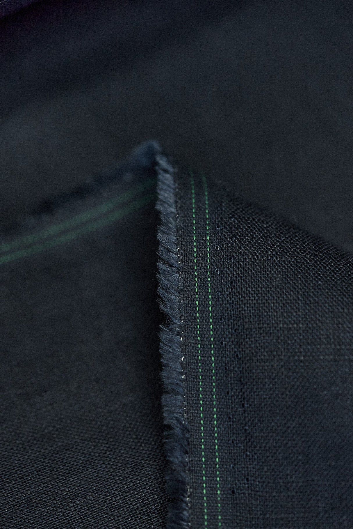 Pure Linen Fabric Navy