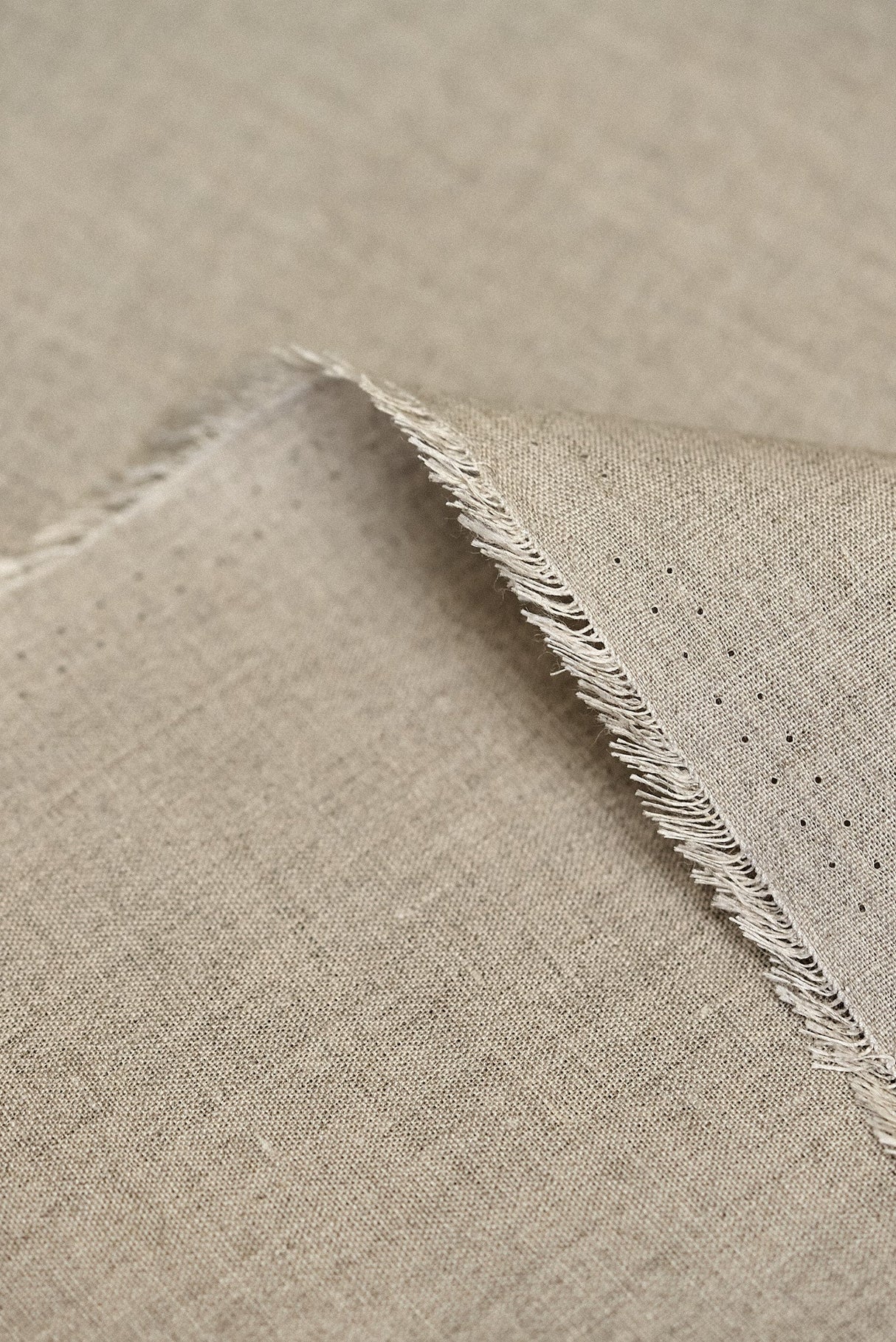 Pure Linen Fabric Light Mixed-Natural