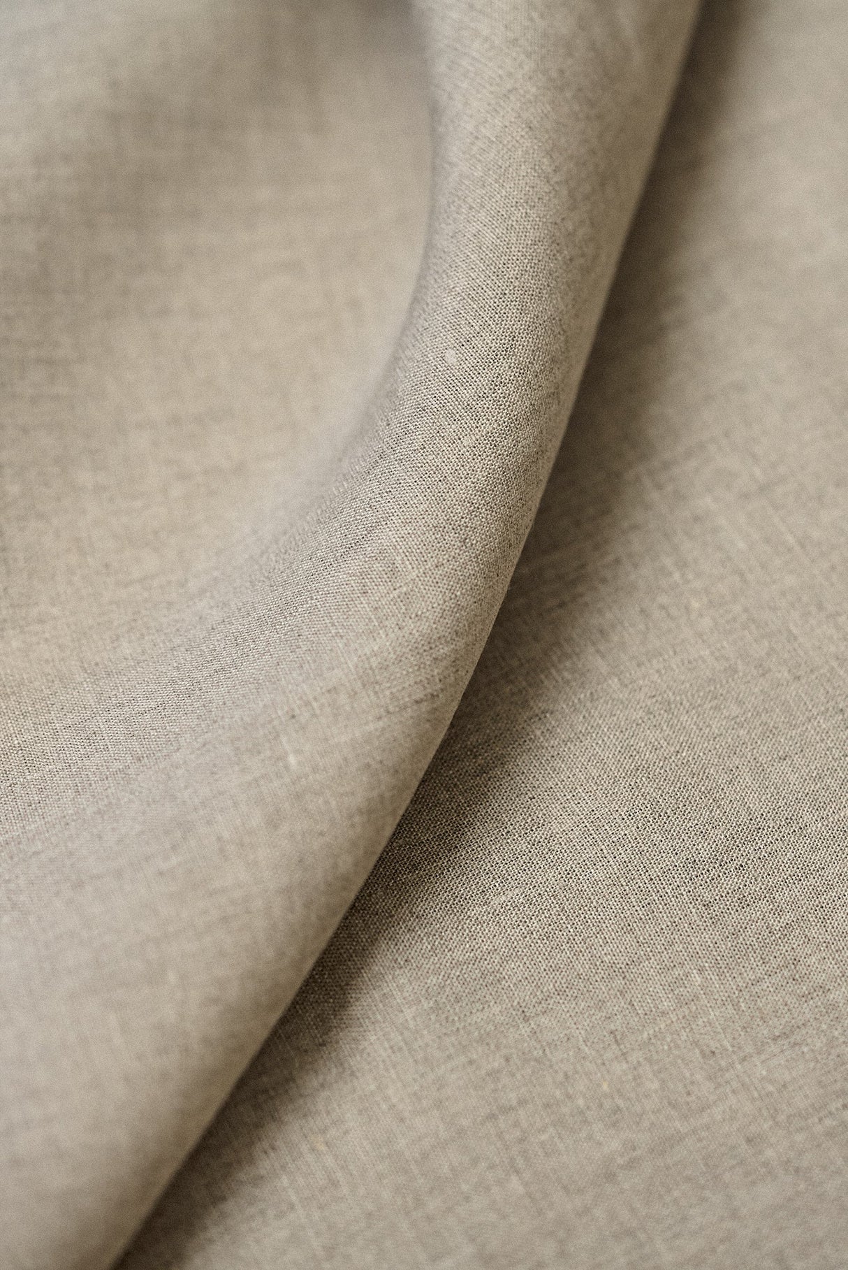 Pure Linen Fabric Light Mixed-Natural