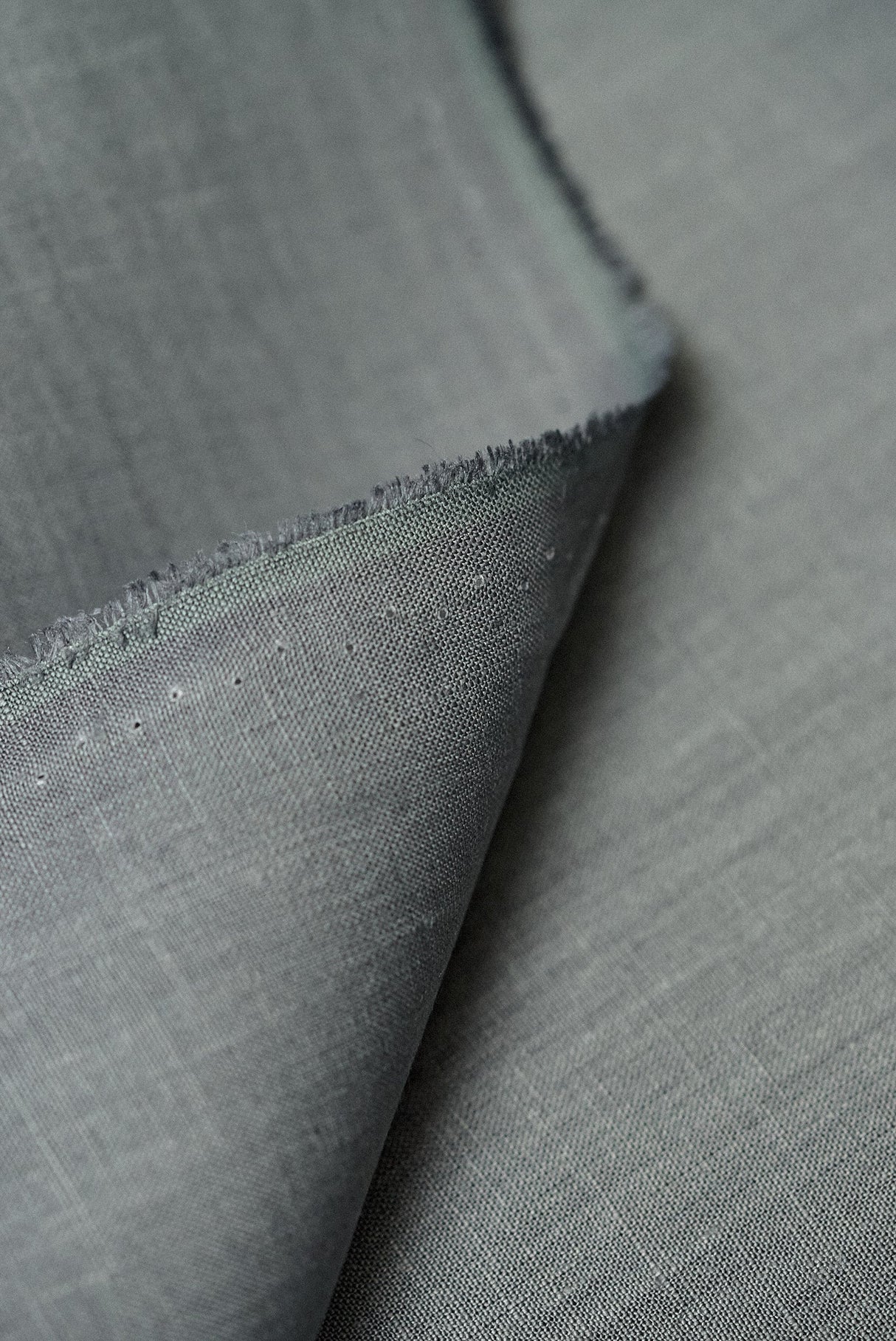 Pure Linen Fabric Pewter