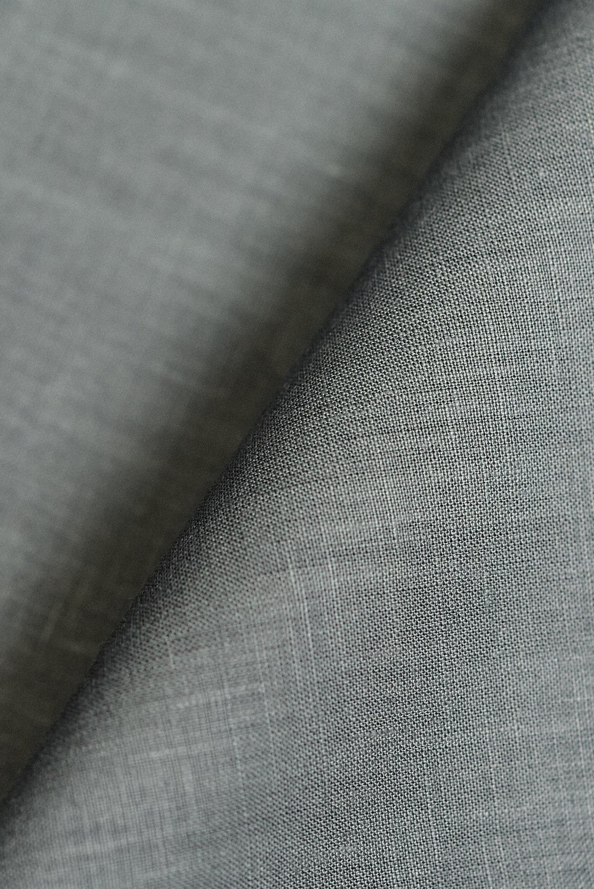 Pure Linen Fabric Pewter