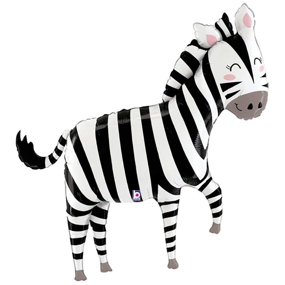 Foil Balloon Jungle Zebra 50 Inch