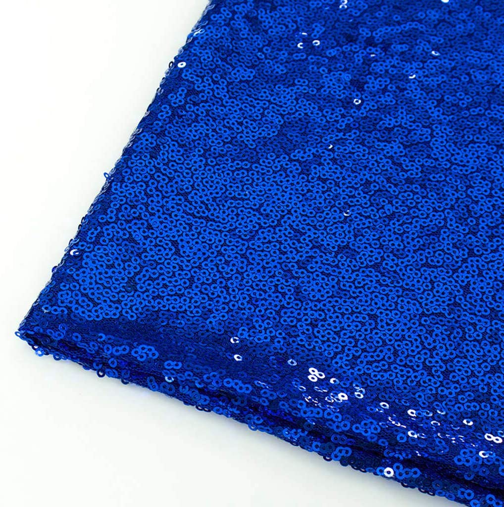 Mini Glitz Disc Sequins Polyester Fabric - 3MM Round Sequins, 50" Width (1 Yard)