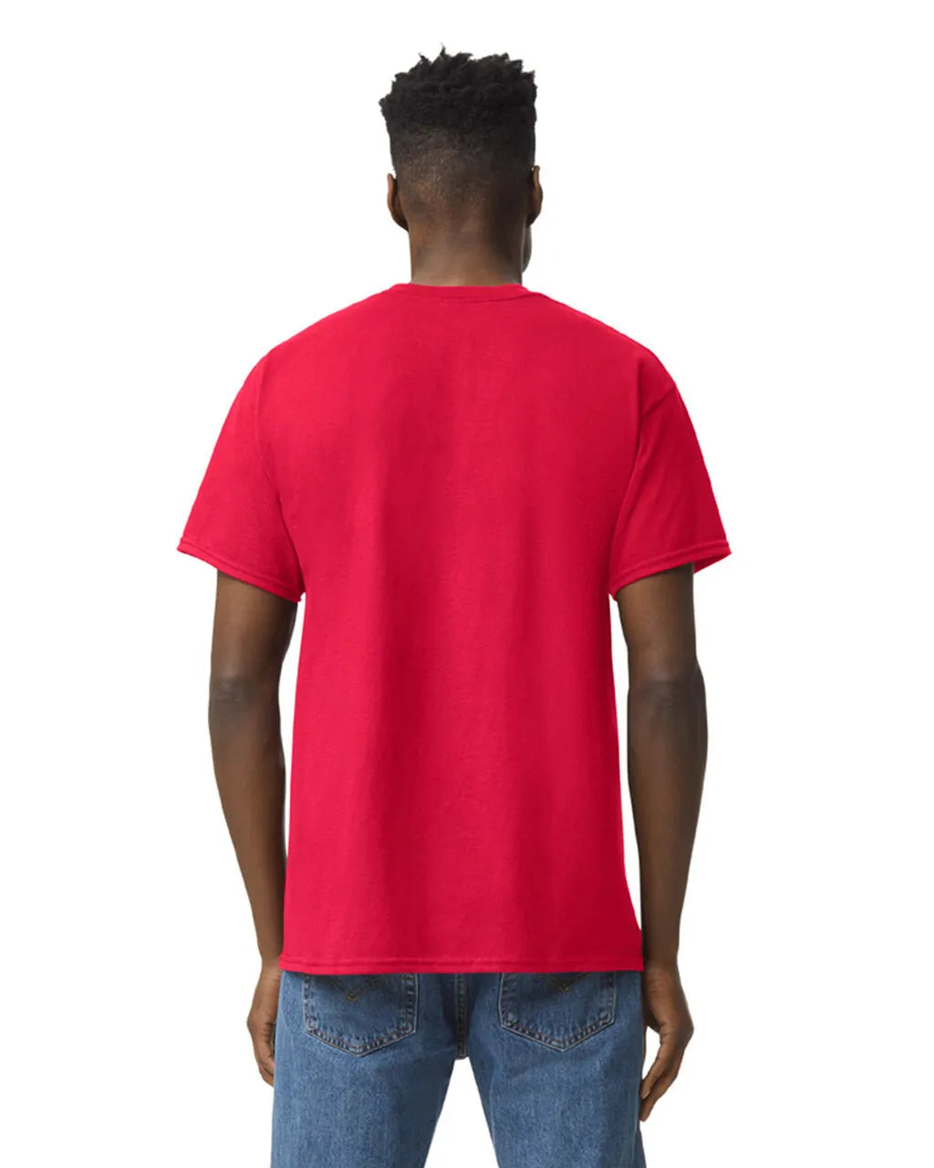 Gildan 5000 Adult Heavy Cotton T-Shirt - Red, Short Sleeve, Classic Fit (1 Unit)