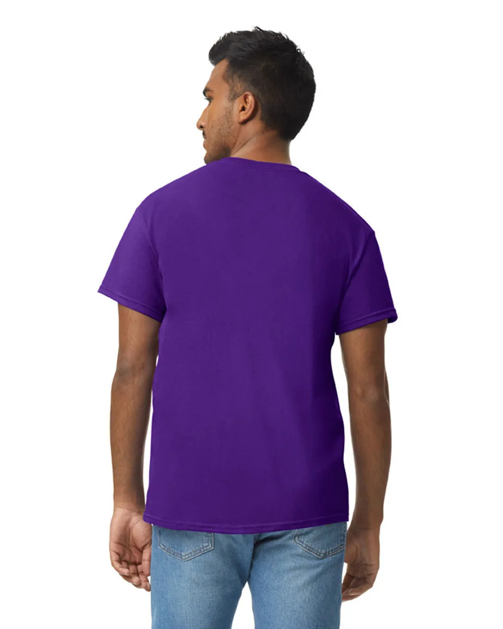 Gildan 5000 Adult Heavy Cotton T-Shirt Fabric - Purple, Short Sleeve, Classic Fit (1 Piece)