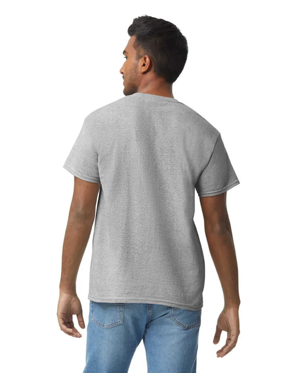 Gildan 5000 Adult Heavy Cotton T-Shirt Fabric - Sport Grey, Classic Fit, Short Sleeve (1 Piece)