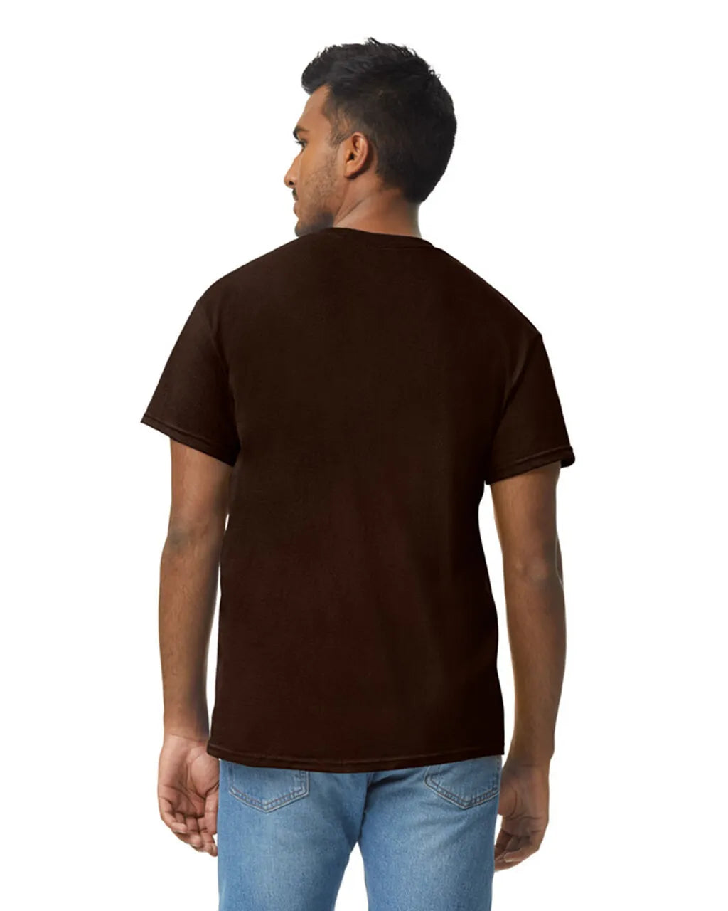 Gildan 5000 Adult Heavy Cotton T-Shirt - Dark Chocolate, Short Sleeve, Classic Fit (1 Piece)