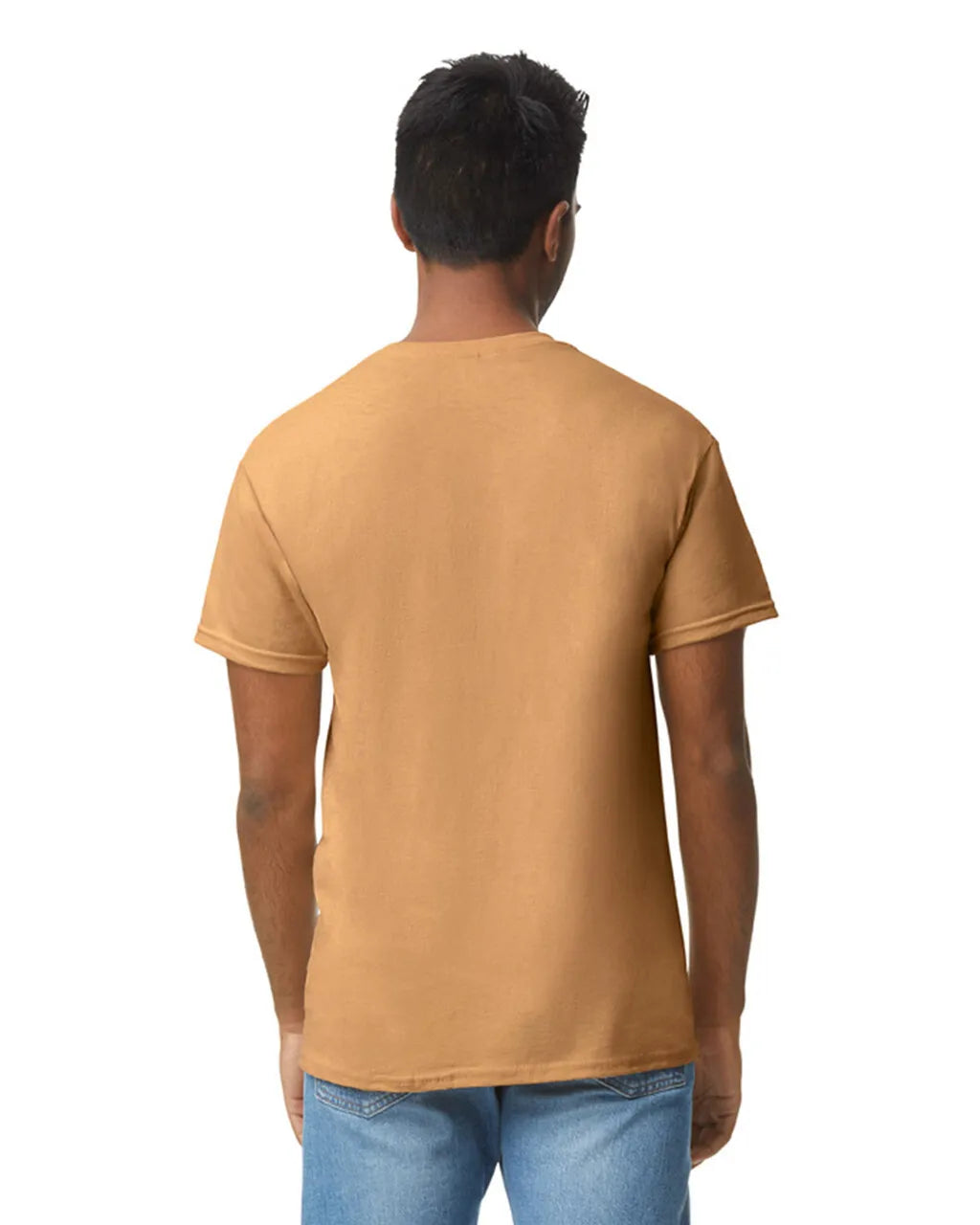 Gildan 5000 Adult Heavy Cotton T-Shirt - Old Gold, Classic Fit, Short Sleeve (1 Piece)