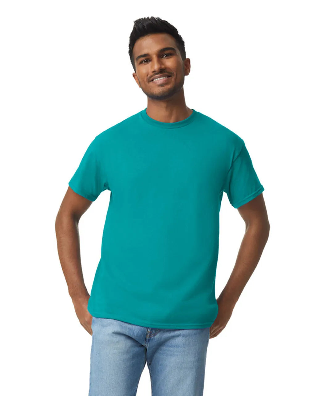 Gildan 5000 Adult Heavy Cotton Fabric - Antique Jade Dome, Short Sleeve, Classic Fit (1 Shirt)