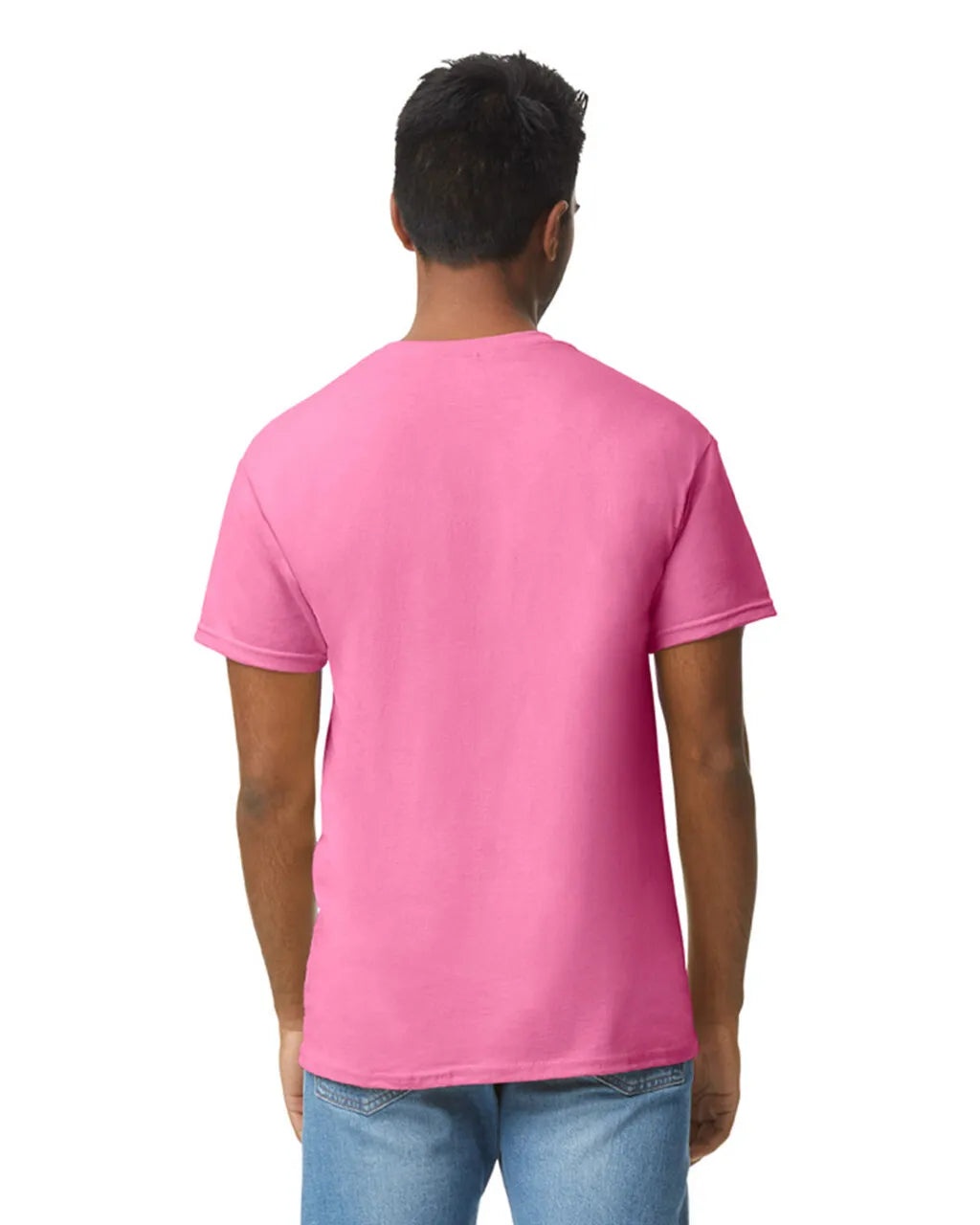 Gildan 5000 Adult Heavy Cotton Fabric - Safety Pink, Short Sleeve, Classic Fit (1 Shirt)