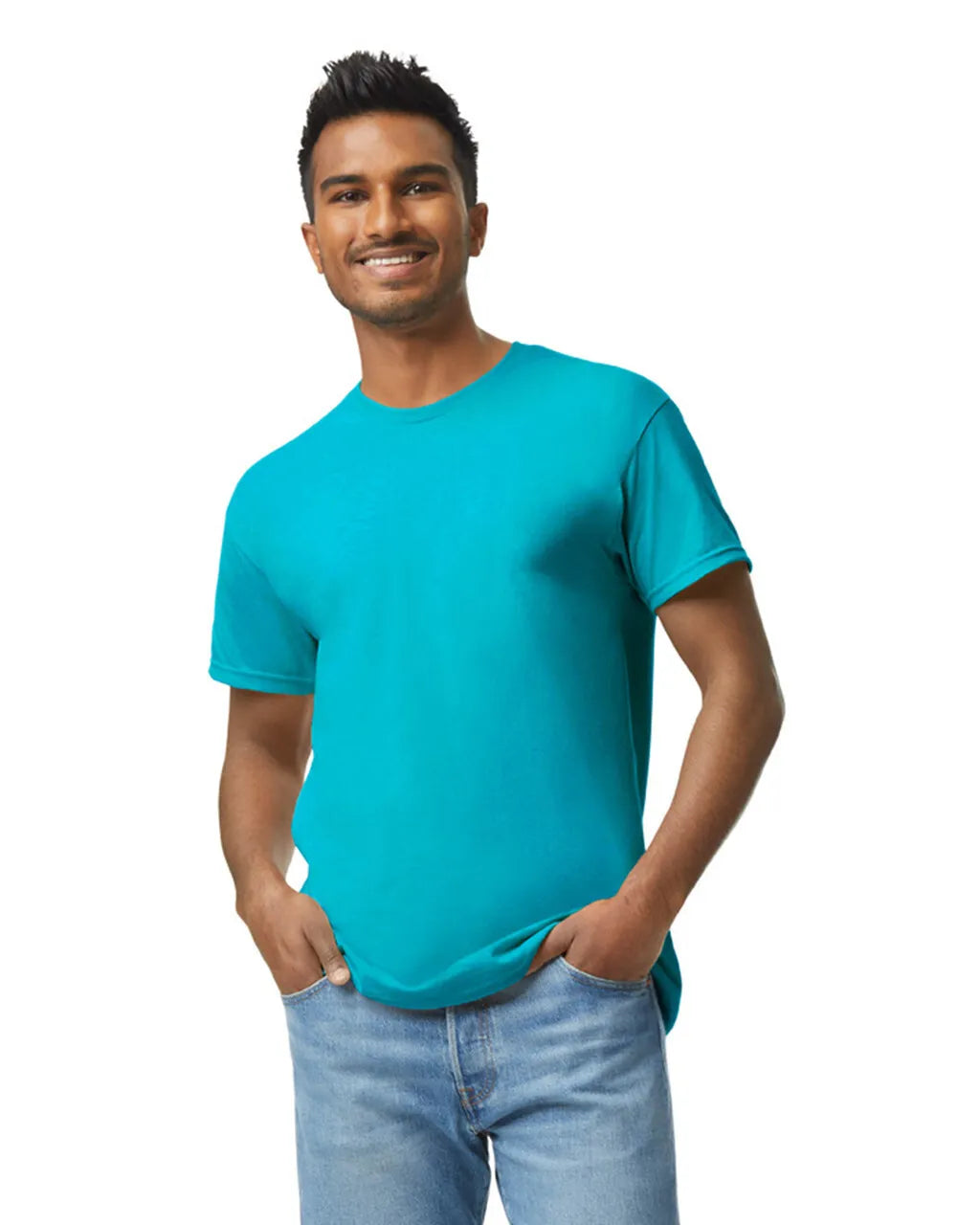Gildan 5000 Heavy Cotton Fabric - Tropical Blue, Short Sleeve, Classic Fit (1 Piece)