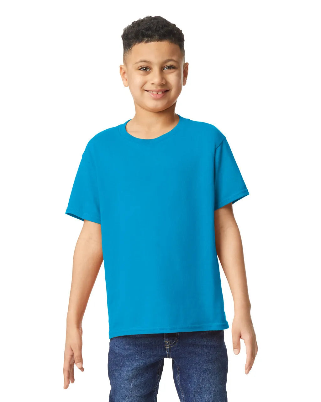 Gildan 5000B Youth Heavy Cotton Fabric - Sapphire, Short Sleeve, Classic Fit (1 Piece)