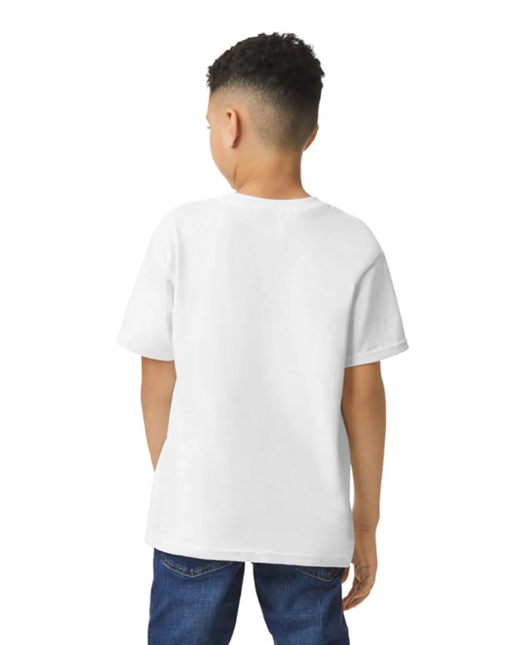 Gildan 5000B Youth Heavy Cotton Fabric - White, Short Sleeve, Classic Fit (1 Piece)